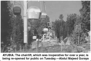 Ayubia chairlift opens for public today - Newspaper - DAWN.COM