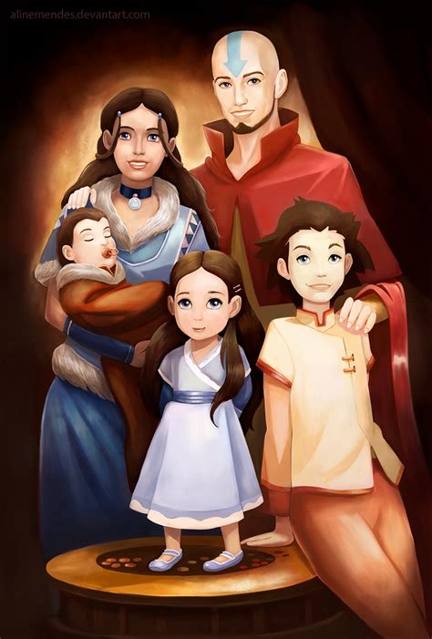 Aang family by AlineMendes on DeviantArt