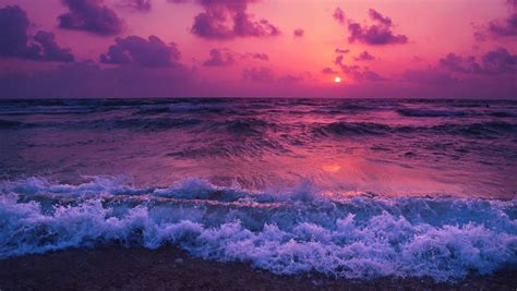 1360x768 Sunset Waves Red 5k Laptop HD ,HD 4k Wallpapers,Images,Backgrounds,Photos and Pictures