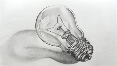 Lightbulb Drawing Pencil