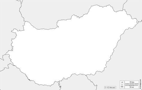 Hungary free map, free blank map, free outline map, free base map boundaries