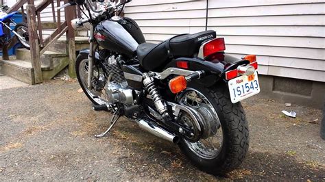 Honda rebel 250 modded exhaust - YouTube