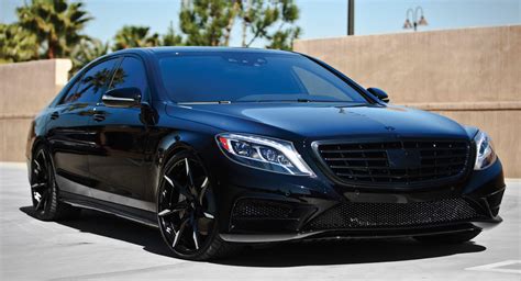 Mean Black Mercedes S-Class on Custom Wheels — CARiD.com Gallery