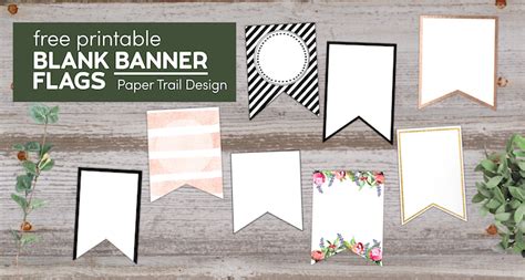 Free Printable Banner Templates {Blank Banners} - Paper Trail Design