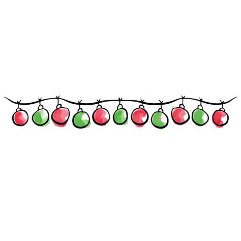 Free & Cute Christmas Lights Clipart For Your Holiday Decorations - Tulamama