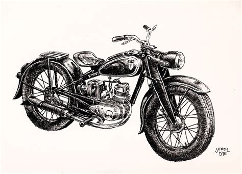 Draw Jerel Draw – Classic Motorcycle | inspiration | Pinterest | Drawings and Sketches