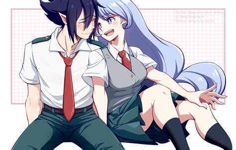 Wallpaper pair, two, My Hero Academia, Boku No Hero Academy, Tamaki Majikoi, Hadou Nejire, My ...