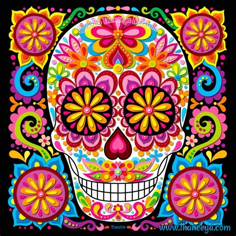 Day of the Dead Art: A Gallery of Colorful Skull Art Celebrating Dia de los Muertos — Art is Fun