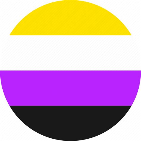 Nonbinary, circle, flag, non binary, non-binary, genderqueer, enby icon ...