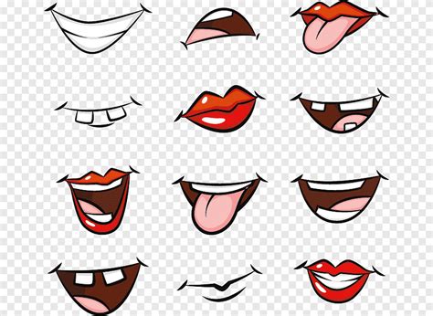 Cartoon Mouth Drawing, Cartoon mouth s, cartoon Character, painted png | PNGEgg