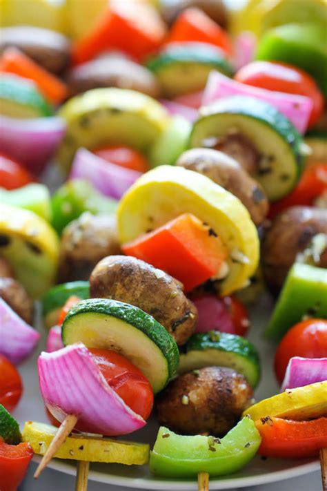 Vegetable Kabobs - Damn Delicious