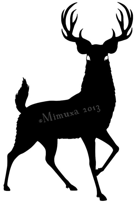 Buck Deer Silhouette at GetDrawings | Free download