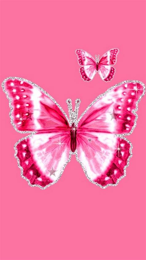 Top more than 58 glitter pink butterfly wallpaper super hot - in.cdgdbentre