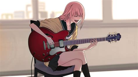 Anime Girl Guitar Wallpaper