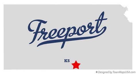 Map of Freeport, KS, Kansas