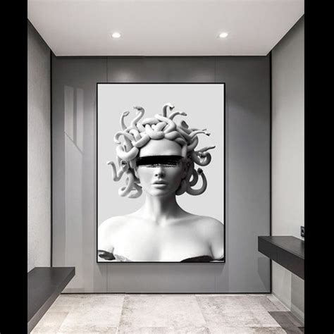 Modern Medusa Canvas Wall Art Urban Style Canvas Modern Wall - Etsy