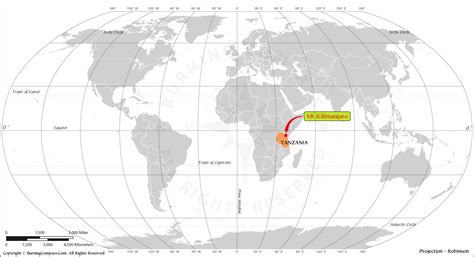 Kilimanjaro In World Map - Bobbie Stefanie