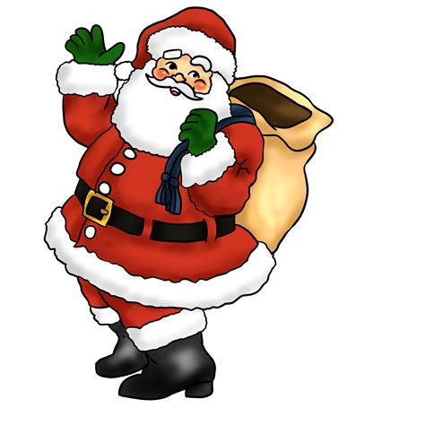 Santa Claus Clip Art Black And White | Clipart Panda - Free Clipart ...