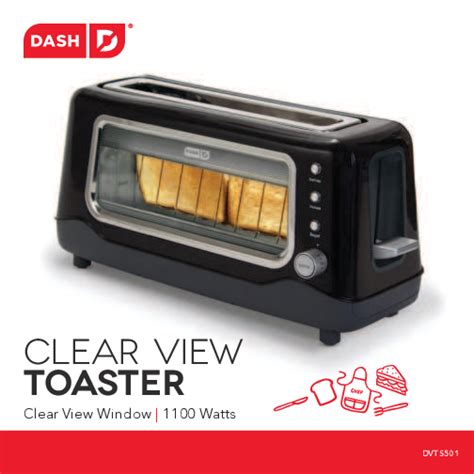 Clear View Toaster - Parts, Features, and Safety Information | Product Manual