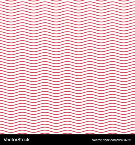 Red seamless wavy line pattern Royalty Free Vector Image