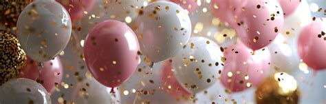 AI generated Pink and Gold Balloons Background 37296265 Stock Photo at ...