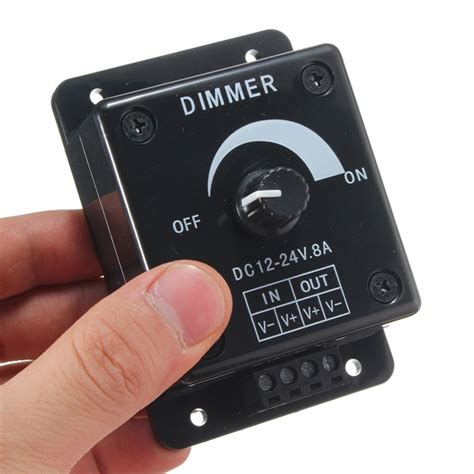 Dimmable LED Light Dimmer Switch Brightness Manual Adjustable Control ...