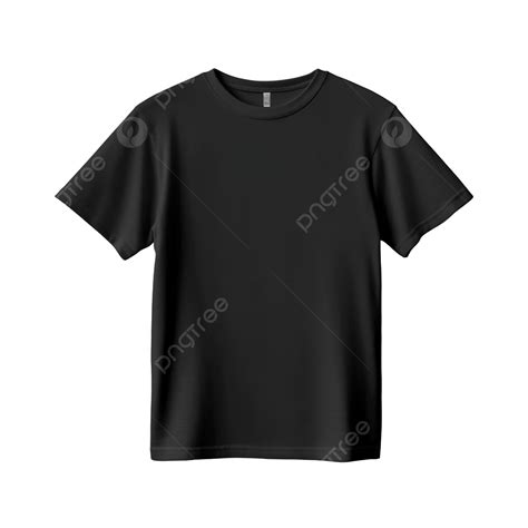 Black T Shirt Mockup Hanging Realistic T Shirt, T, Shirt, Tshirt PNG Transparent Image and ...