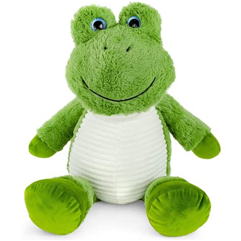 Super Soft Plush Corduroy Cuddle Farm Frog Stuffed Animal Toy, 22.5 ...