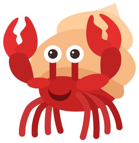 Hermit crab with happy face 303530 Vector Art at Vecteezy