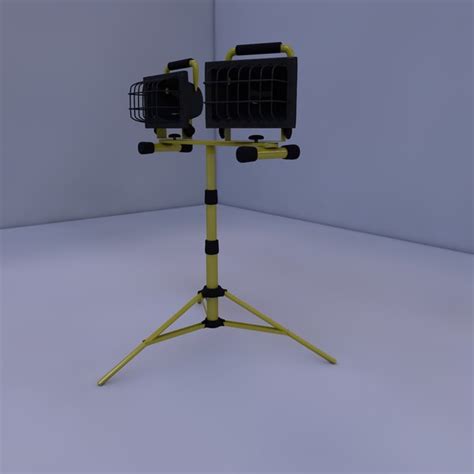 tripod work light 3d model