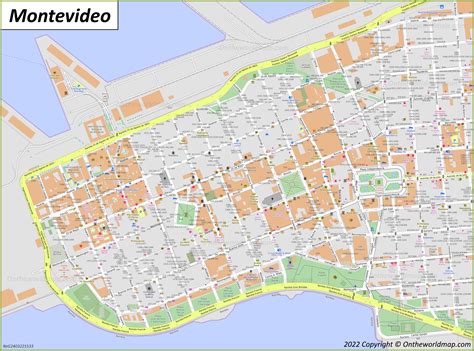 Montevideo Map | Uruguay | Detailed Maps of Montevideo