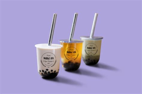 Milk Tea Mockup Free | MockupsCreative.com