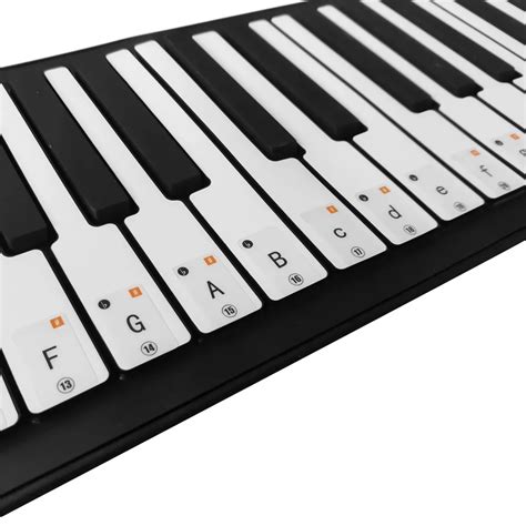 Removable Piano Sticker Keyboard Music Note Stickers 37/ 49/ 61/ 88 ...