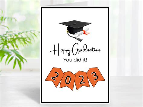 Personalized 2023 Happy Graduation Card (Custom) | Pick Your School ...