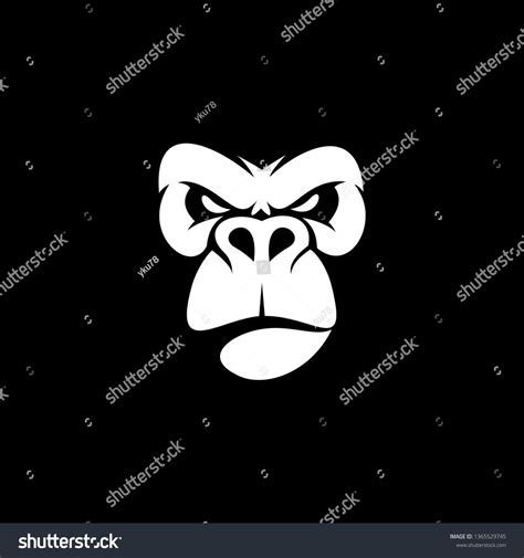 Angry Gorilla Logo Stock Vector (Royalty Free) 1365529745 | Shutterstock