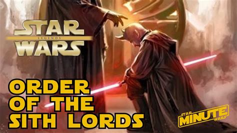 The Sith Lineage of Darth Bane and the Rule of Two (Legends) - Star Wars Explained - YouTube