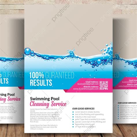 Swimming Pool Cleaning Flyer Template Download on Pngtree