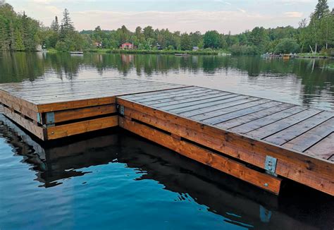 How to build a wooden floating dock - Multinautic