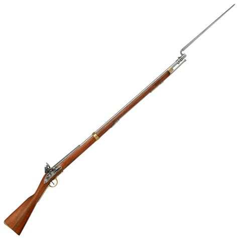 Denix Colonial Brown Bess Replica Musket With Bayonet, 46% OFF