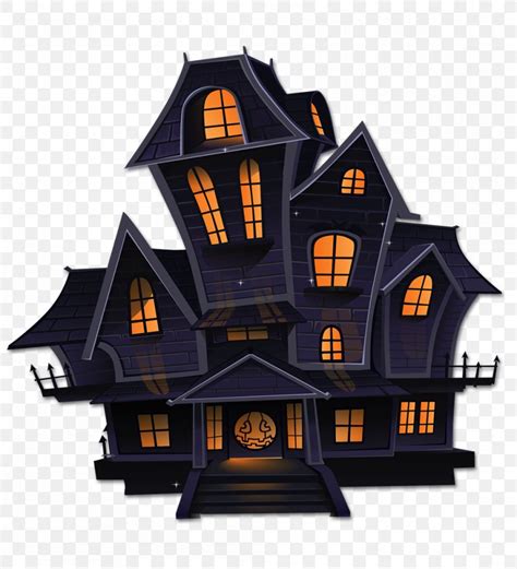 Clip Art Haunted House Vector Graphics Image Illustration, PNG ...