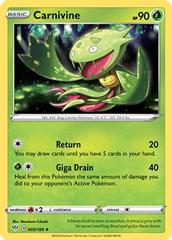 Carnivine | Pokédex