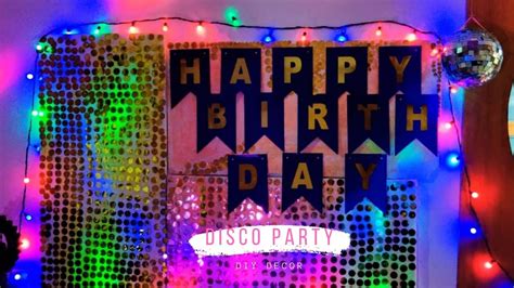 Disco/ Retro Theme Party DIY - YouTube