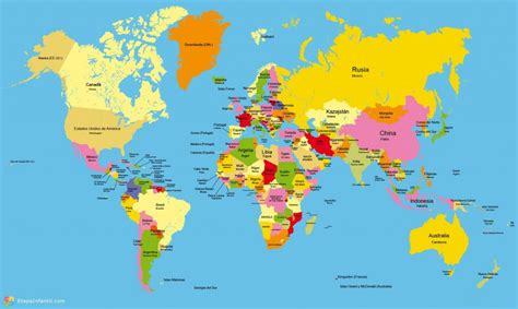 Mapa-múndi: continentes, países, mares, oceanos - Anima Mundi