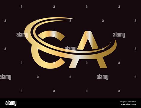 Initial Monogram Letter CA Logo Design Vector. CA Logo Design Template ...