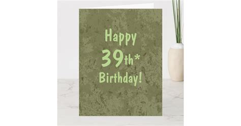 Funny Giant 39th Birthday Card Template Customize | Zazzle