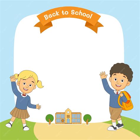 Premium Vector | Cartoon children back to school background