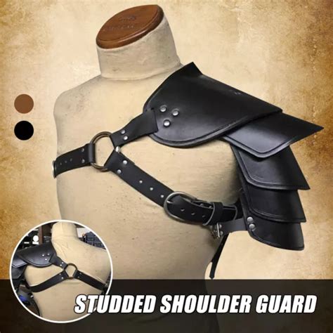 MEDIEVAL SINGLE SHOULDER Armor Gladiator Battle Knight Pauldrons ...