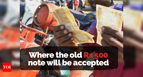 Infographic: Where you can still use the old Rs 500 note | India News - Times of India