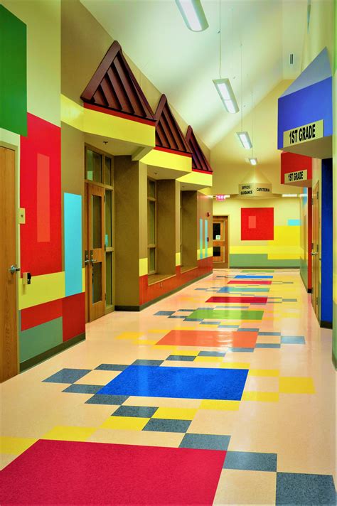 Elementary School In US, making the flooring fun for the kids, from our ...