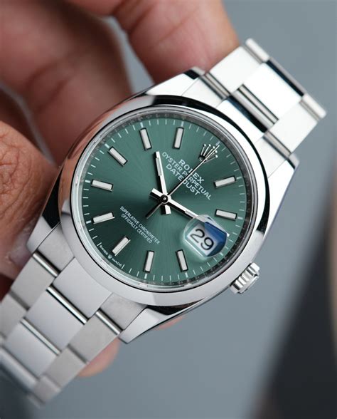 Rolex Datejust 36 Mint Green Dial 126200 - Ticking Way